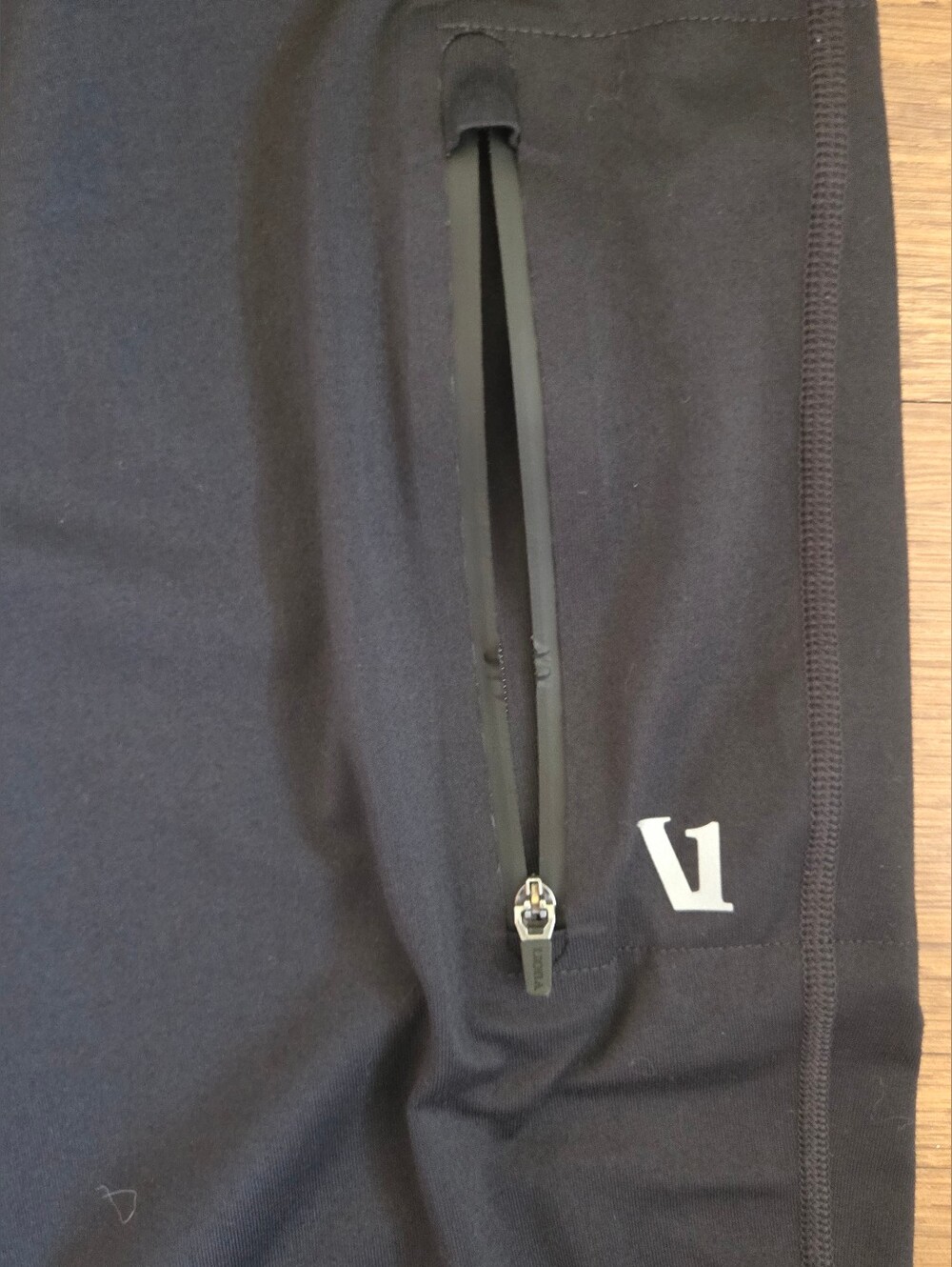 Vuori Sunday Performance Black Men's Athletic Jogger Pants with Zip Pocket - Picture 3 of 7